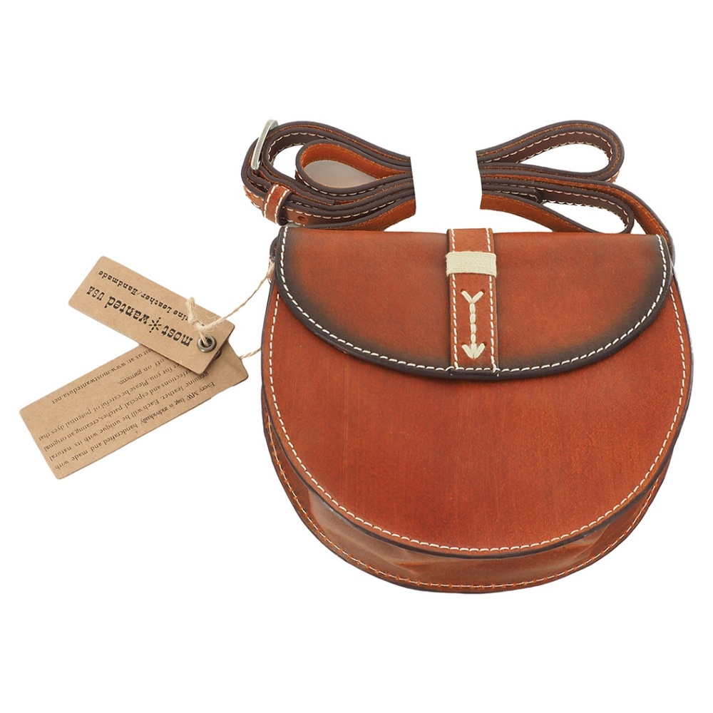 Most Wanted USA Leather Crossbody Saddlebag